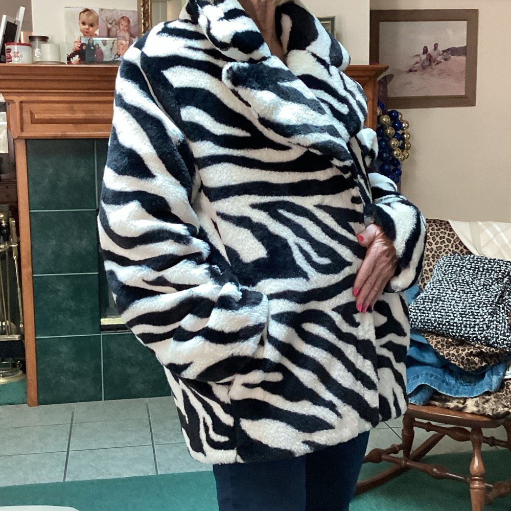 Zebra Print Women's coat